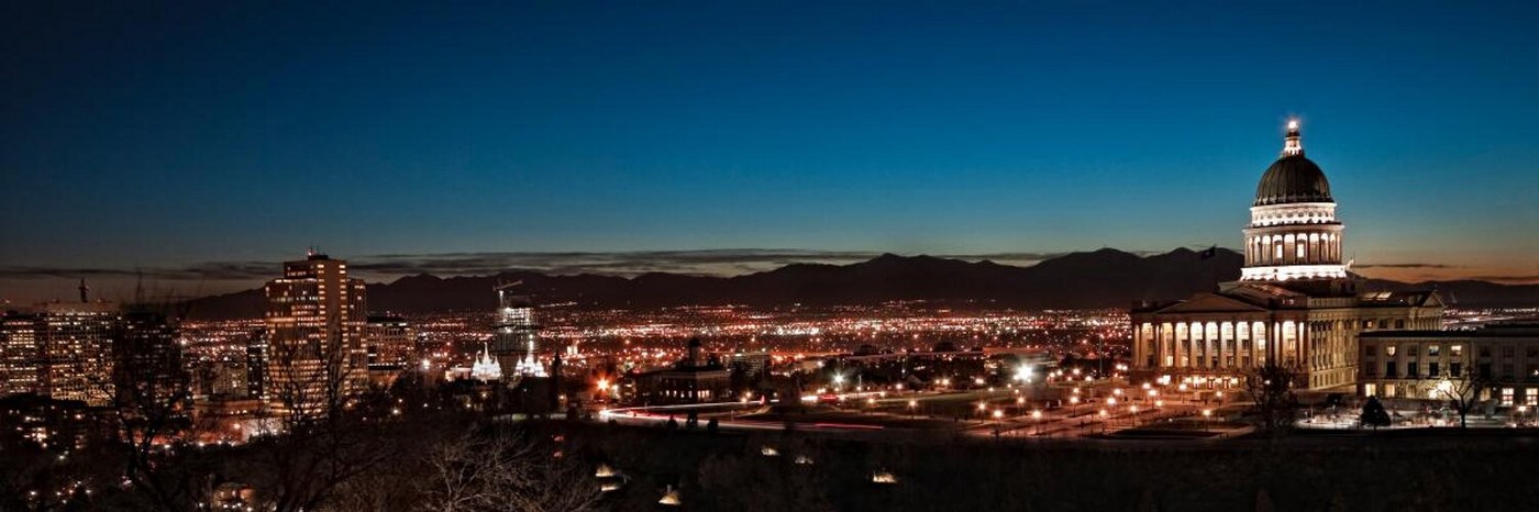 City skyline of Salt Lake City