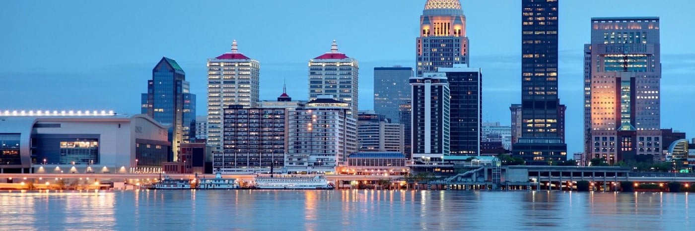 Louisville city skyline