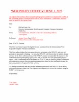 IWRCFL Non-Participating Agency Letter