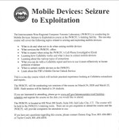 Mobile Devices: Seizure to Exploitation - 3/25/2020 Session