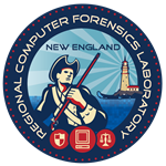 New England RCFL Logo. It has a patriot on it next to the ocean