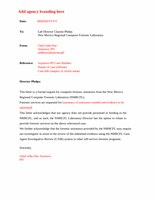 NMRCFL Non-Participating Agency Assist Letter