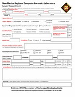 New Mexico RCFL Request for Service Form