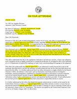 Scope & Relevancy Letter