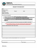Request for Discovery Form