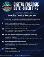 Digital Forensic Byte-Sized Tips - Mobile Device Response
