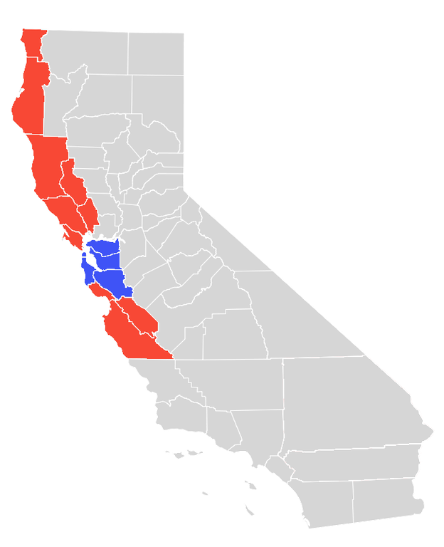 Silicon Valley RCFL Service Area Map