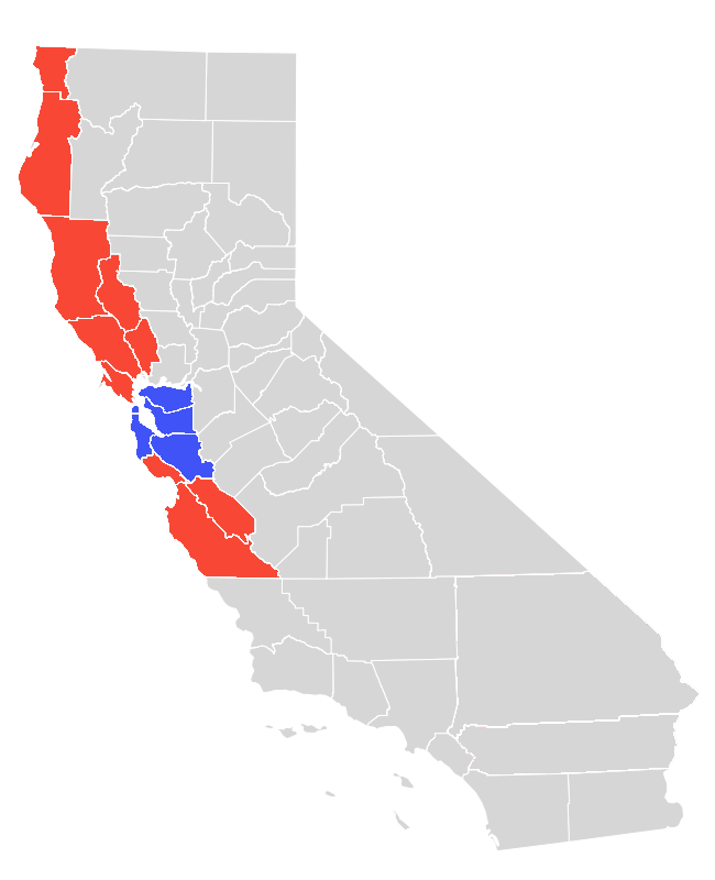 Silicon Valley RCFL Service Area Map