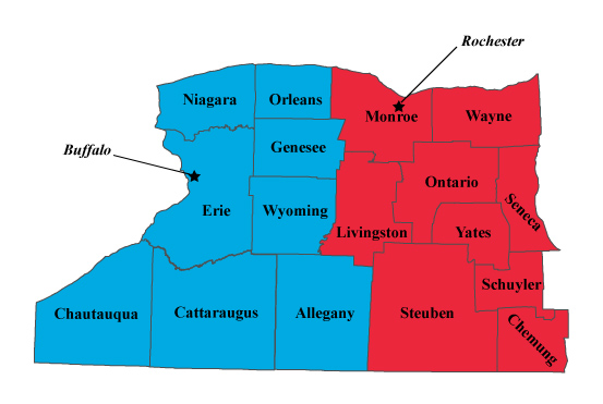 Western New York RCFL District Map